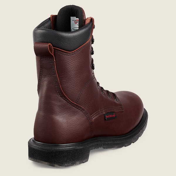 Mens Red Wing Supersole® 2.0 - 8-inch Toe - Safety Boots Burgundy - YNI532087